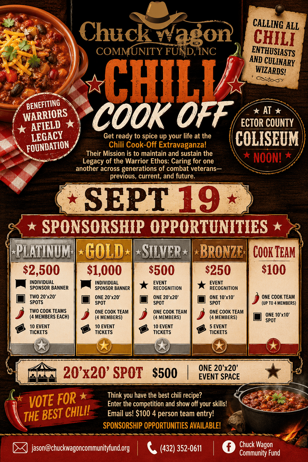 Chili Cook off flyer